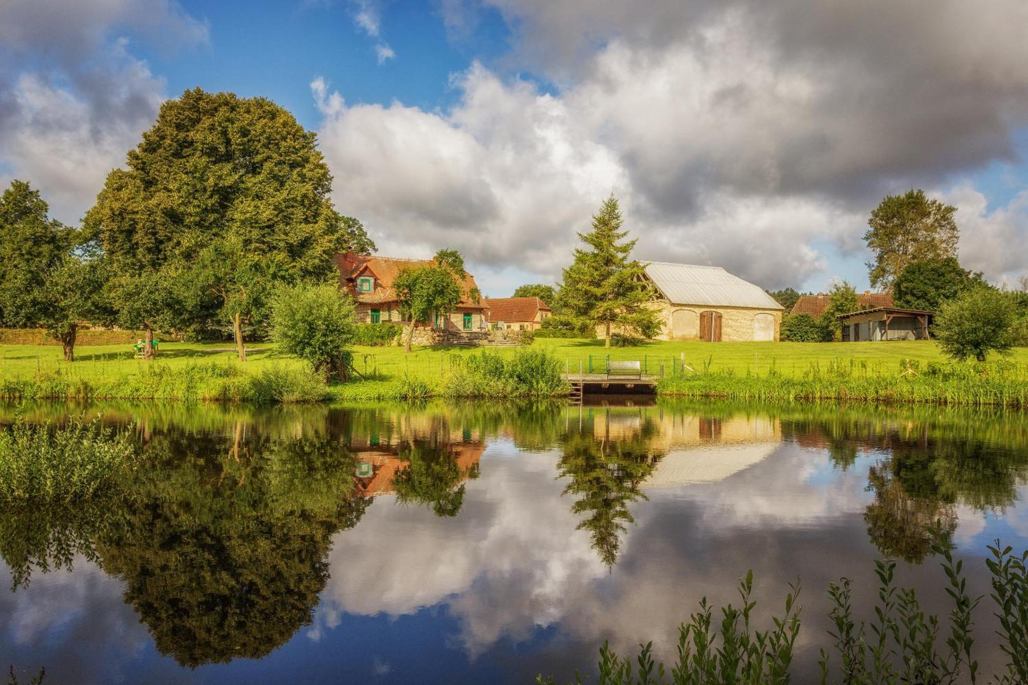 J1 Idyllisches Ferienhaus Mit Seeblick Julchendorf ภายนอก รูปภาพ